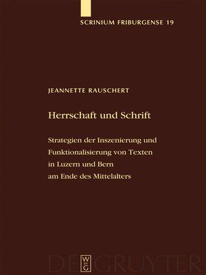 cover image of Herrschaft und Schrift